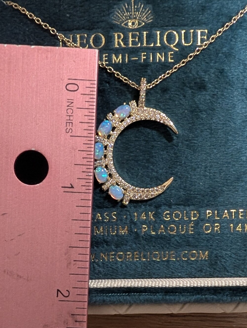 Neo Relique 8pc Jewelry Lot; Featuring Opal Rings, Earrings & Necklaces - Picture 14 of 16